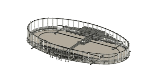 【钢结构·工程】甘肃临洮滑冰馆105米跨度椭圆形屋盖网架封顶(图10) 【钢结构·工程】甘肃临洮滑冰馆105米跨度椭圆形屋盖网架封顶(图10)