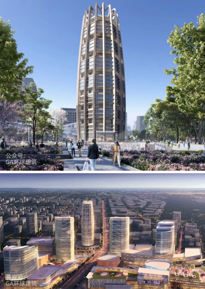 【钢结构·工程】雄安未来新地标!SOM新作:“中国中化总部”,设计取意“金芦苇”(图4) 【钢结构·工程】雄安未来新地标!SOM新作:“中国中化总部”,设计取意“金芦苇”(图4)